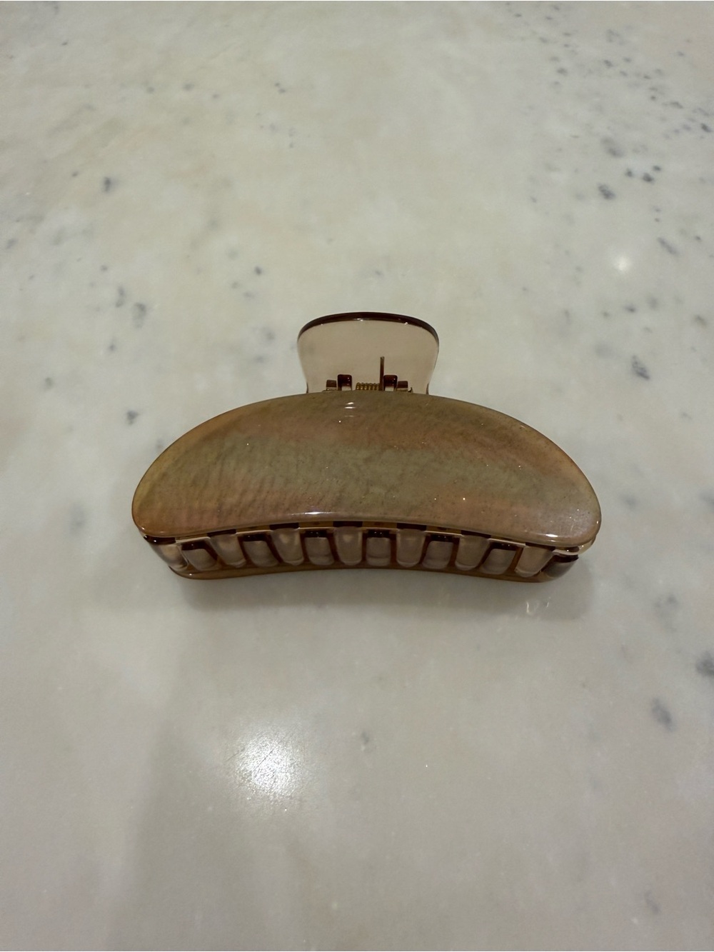 Neutral Beige Hair Claw Clip - Women Accessories